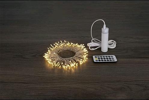 Actual product image Lotti LED cluster light chain 200 ww LEDs (2.10 m)