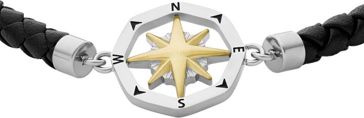 Actual product image Fossil Vintage Casual (25 cm, Stainless steel, Leather)