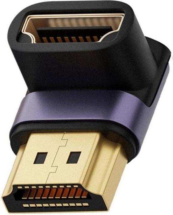 Actual product image PowerGuard HDMI auf HDMI 2.1 8K 90-Grad Winkel Down Adapter (HDMI)