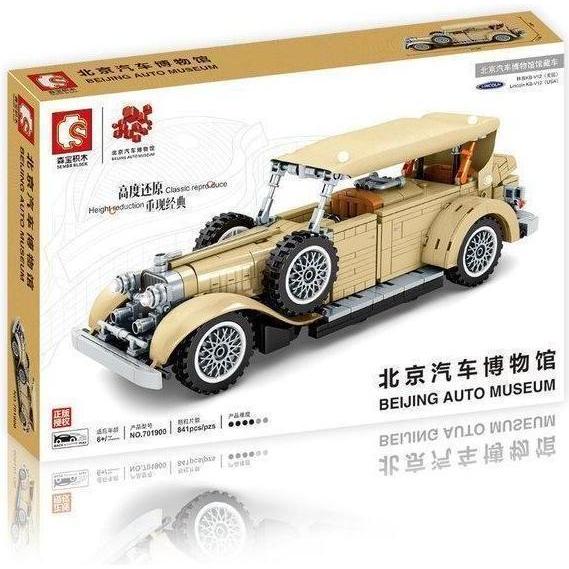 Thumbnail - Sembo 701900 - Beijing Auto Museum Classic Car Oldtimer beige Pull Back