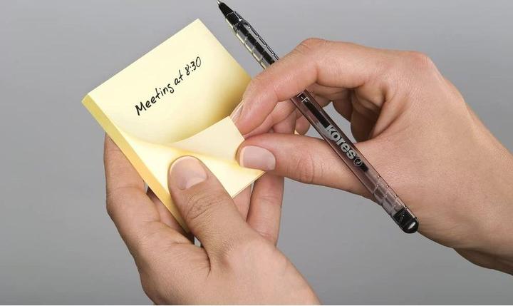 Image du produit Kores Bloc-notes 5075, 5 x 7.5 cm, 12 blocs, jaune (50 x 75 mm)