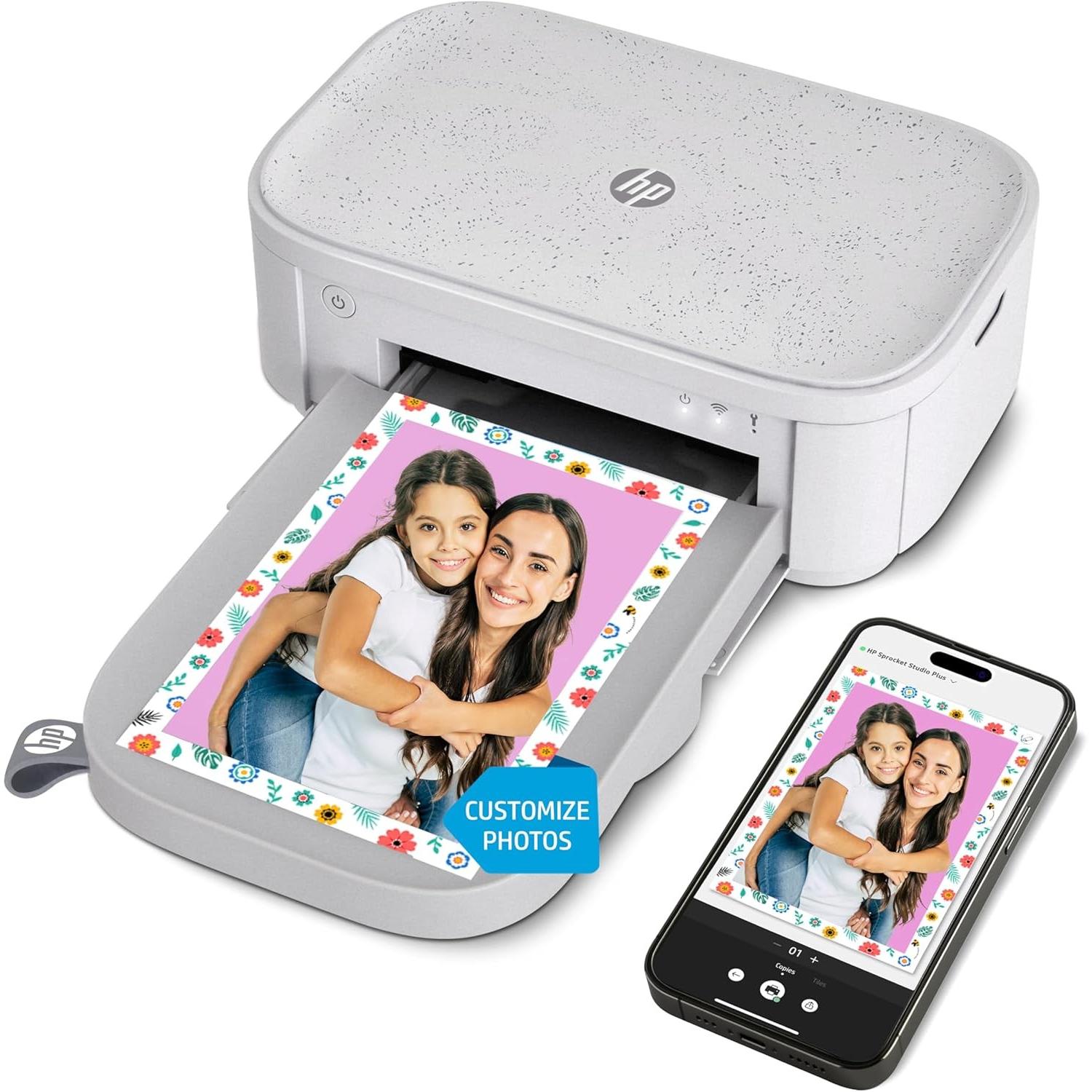 HP Sprocket Studio Plus. (Thermodirekt, Farbe), Drucker, Grau