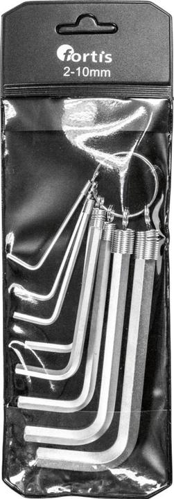 Image du produit Magni Jeu de tournevis coudés sur anneau 8 pièces 2-10mm FORTIS