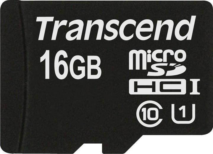 Immagine prodotto Transcend 16GB MICROSDHC CLASSE 10 UHS-I (16 GB, microSDHC, U1, UHS-I)