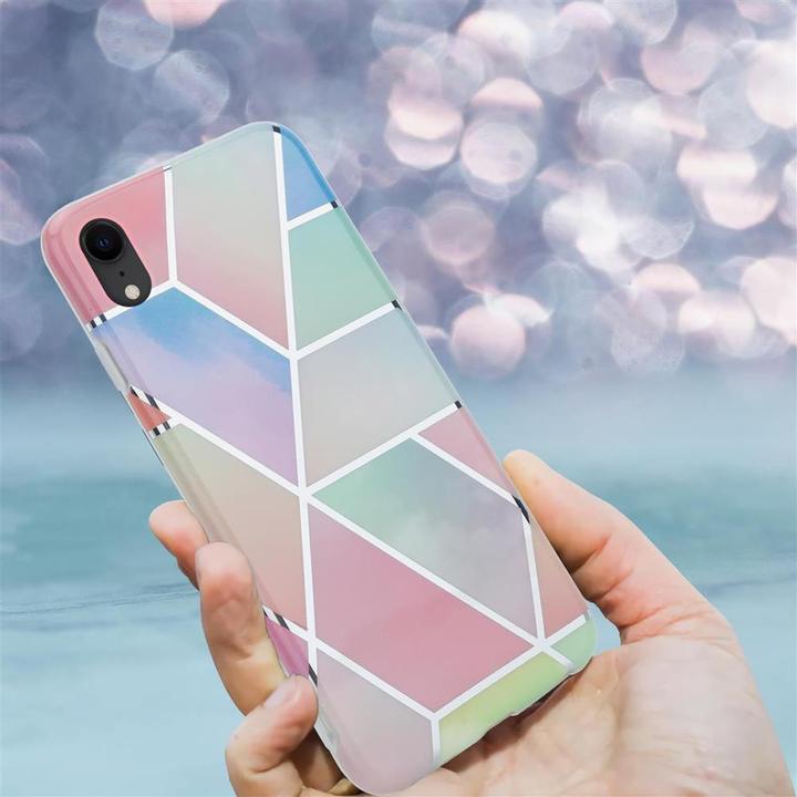 Image du produit Cadorabo Couverture IMD TPU Marbre coloré (Apple iPhone XR)