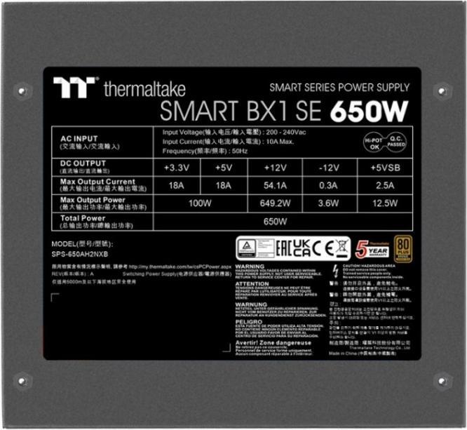 Produktbild Thermaltake PS-TTP-0650NNSABE-1 (650 W)