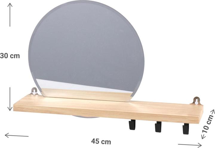 Natura Punto Regal mit Spiegel (45 x 30 x 10 cm)