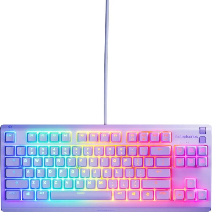 Image du produit SteelSeries Apex 3 TKL US, lavender (US, Filaire)