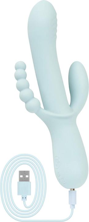 Actual product image Good Vibes Only - Sage - Triple Stimulation Vibe - Blue