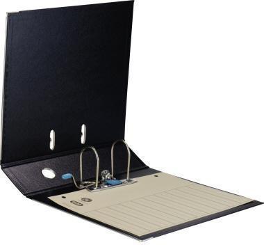 Actual product image Elba Folder rado plast, spine width: 80 mm, black DIN A4, cover outside/inside PVC, with replaceable (A4, 80 mm, 1 pcs.)