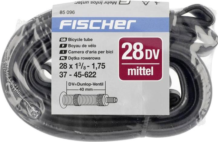 Actual product image Fischer Bicycle tube 28 inch 85096 (Dunlop (DV), 28", 40 mm)