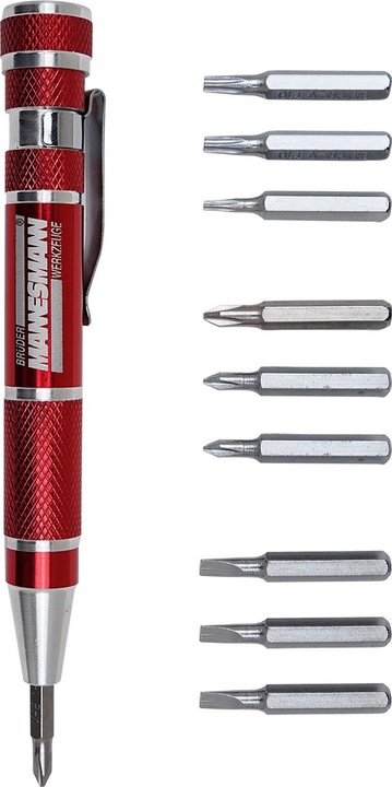 Produktbild Mannesmann Feinmechaniker-Bitsatz, 9-in-1
