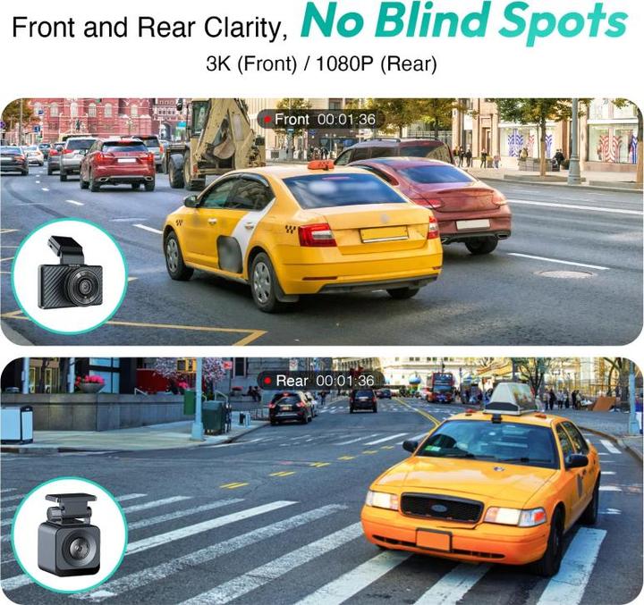 Actual product image Botslab G500H Pro (Built-in display, Wi-Fi, GPS receiver, Full HD)