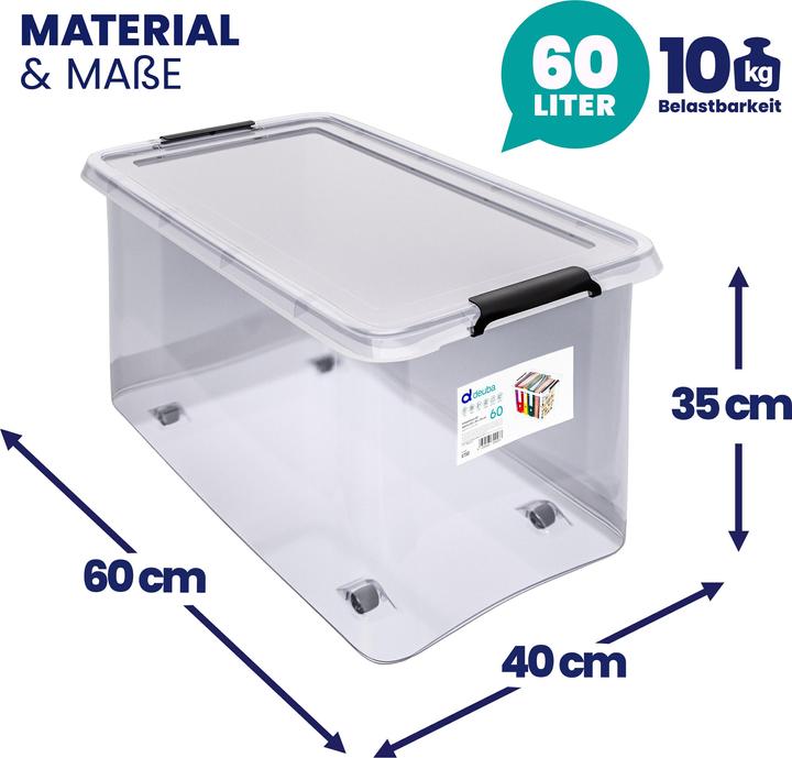 Image du produit Deuba Boîte de rangement (60 x 40 x 35 cm, 60 l)