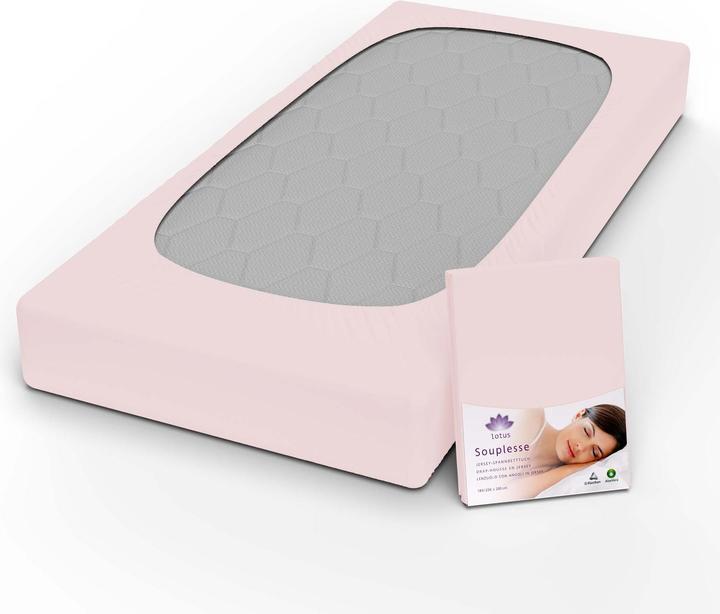 Actual product image Lotus Bettwaren Jersey fitted sheet Souplesse (90 x 200 cm)