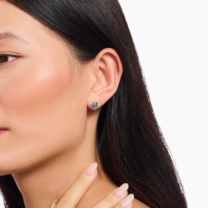 Immagine prodotto Thomas Sabo Ohrstecker Midnight Rose Silber (Argento 925)