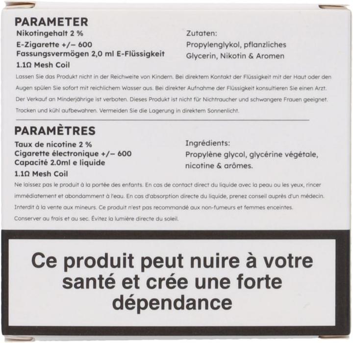 Produktbild SKE Crystal Plus Menthol - E-Pod-Nachfüllung - 2 Stk. à 2 ml (Menthol)