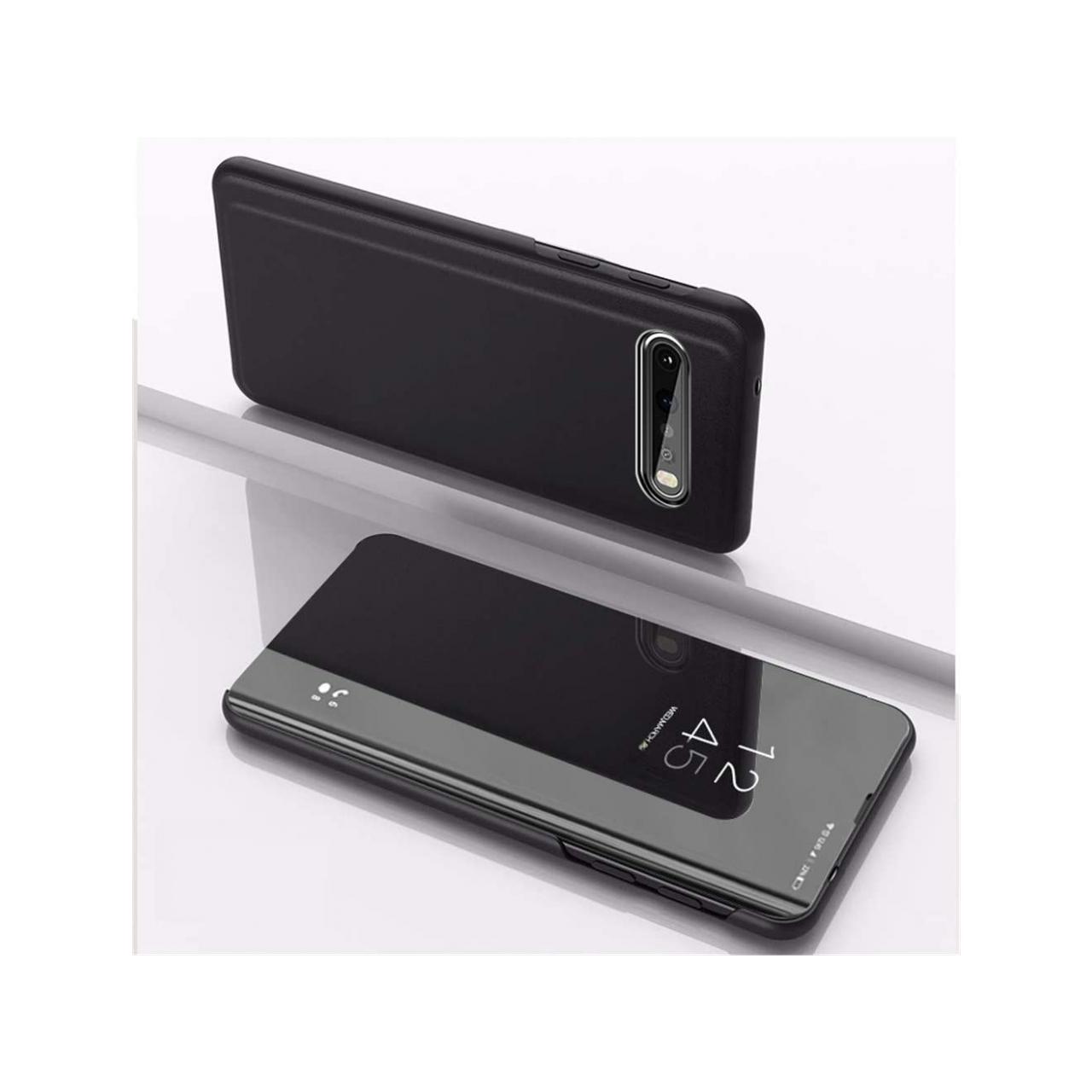 Screenguard LG V60 ThinQ 5G Clear View Flip Case (LG V60 ThinQ 5G), Smartphone Hülle, Schwarz