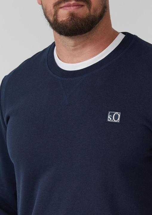 Produktbild s.Oliver Sweatshirt Sweatshirt aus Baumwollmix mit Crew Neck (XXL)