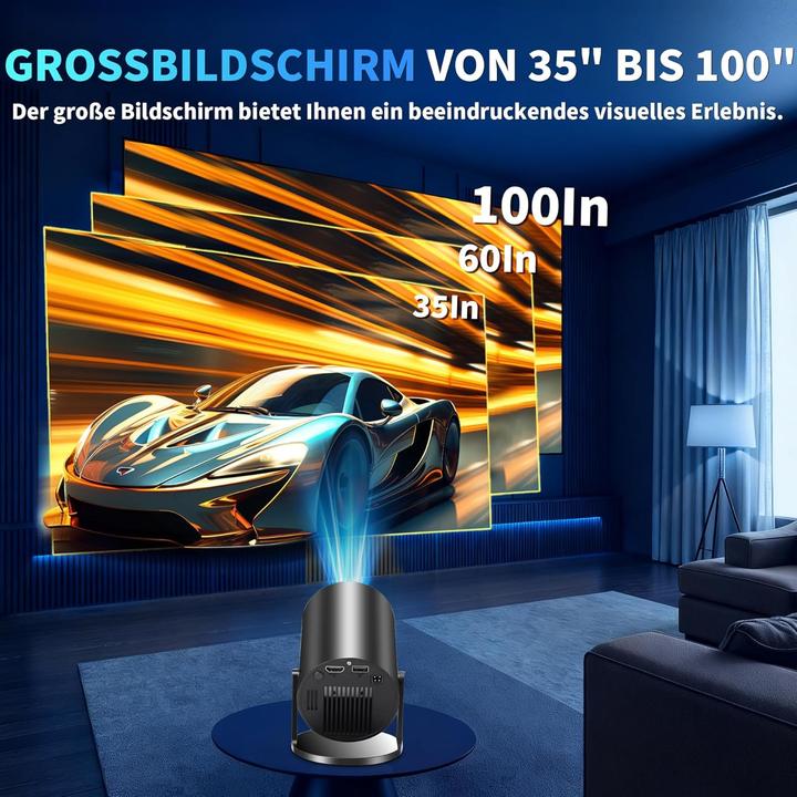 Actual product image Coolid Mini Beamer mit 4K-Unterstützung und 5G WiFi 6 (Full HD, 1400 lm)