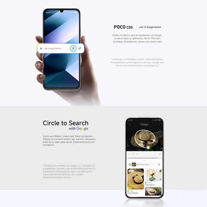 Produktbild Xiaomi Poco C85 (256 GB, Schwarz, 6.90", Dual SIM)