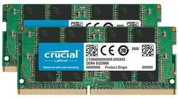 Produktbild Crucial Laptop Memory (2 x 32GB, 3200 MHz, DDR4-RAM, SO-DIMM)