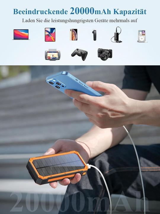 Actual product image Paidashu PD20W Solar Powerbank 20000 mAh (20000 mAh)