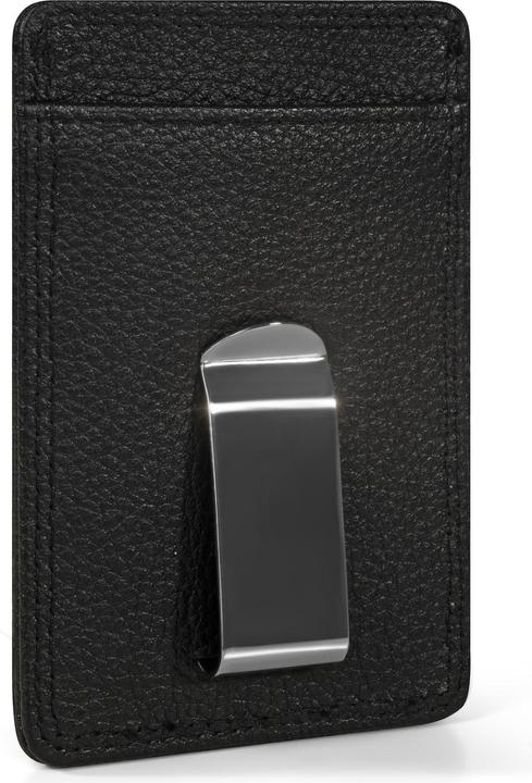Actual product image Redolz Leather Essentials Kreditkartenetui RFID Leder 7 cm mit Geldscheinklammer