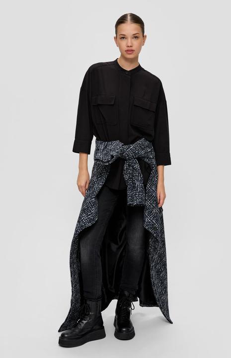 Actual product image s.Oliver Bluse Hemdbluse aus Viskose (32)