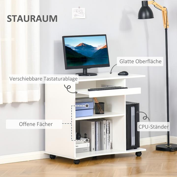 Produktbild Homcom Computertisch mit Rollen