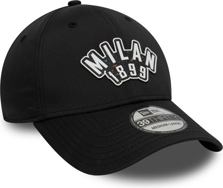 Immagine prodotto New Era 39Thirty Stretch Cap RUBBER AC Mailand schwarz - XS/ (S)