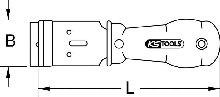 Produktbild KS Tools Plakettenschaber. 39mm 911.8126 (160 mm)
