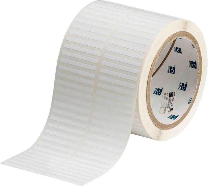 Actual product image Brady THT-28-423-10, Polyester, White, 38.10 x 3.175 mm, permanent, 2-lane (10000 E.) (3.81 cm)
