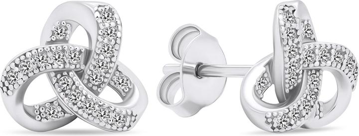 Immagine prodotto Brilio Argento - Orecchini senza tempo in argento con zirconi EA576W