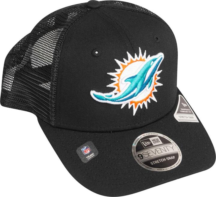 Actual product image New Era 9Seventy Stretch-Snap Trucker Cap - Miami Dolphins