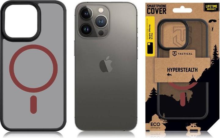 Produktbild Tactical MagForce Hyperstealth 2.0 Cover for iPhone 13 Pro Black/Red (Apple iPhone 13 Pro)