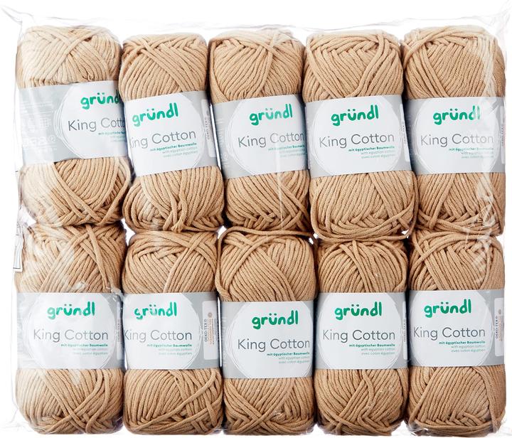 Produktbild Gründl King Cotton Sandfarben 10x50g (78 m)