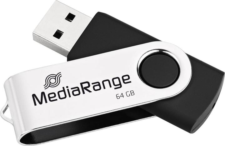 Image du produit MediaRange Memory Drive 2.0 Swivel (64 Go, USB-A)