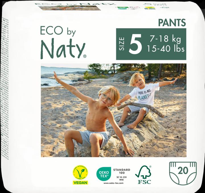 Actual product image Naty Organic diaper panties (Size 5, Pack, 20 Piece)