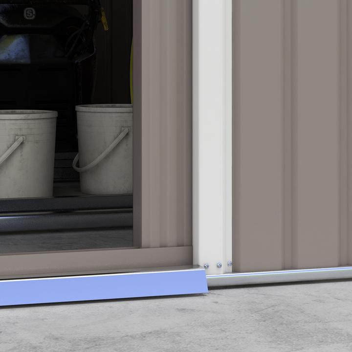 Image du produit Outsunny Gerätehaus Stahl Hellgrau