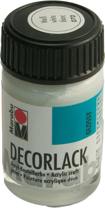 Image du produit Marabu Laque acrylique "Decorlack", blanc, 15 ml, en pot (Blanc, 15 ml)