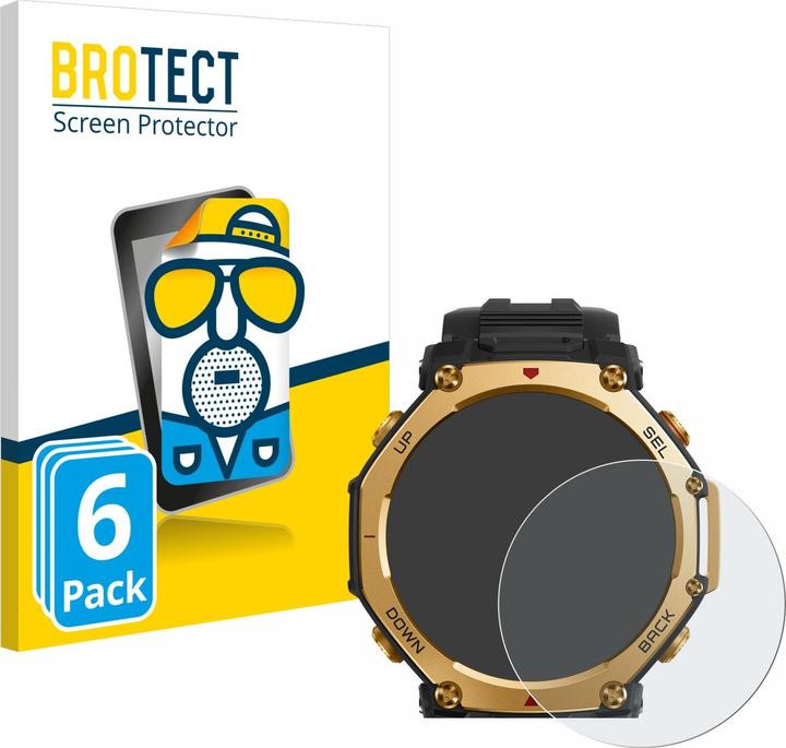 Produktbild BROTECT Entspiegelungsfolie für Huami Amazfit T-Rex 3 Pro (48 mm) Displayschutz Displayschutzfolie Folie