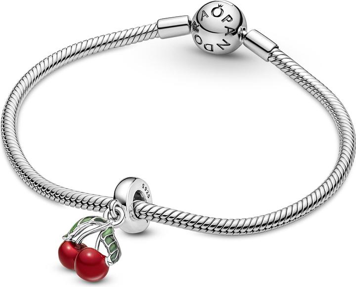 Actual product image Pandora Asymmetrical Cherry Fruit (Silver 925, Enamel)