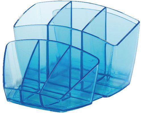 Produktbild Cep Stiftehalter Ice Blue blau-transparent Polystyrol 6 Fächer 14,3 x 15,8 x 9,3 cm
