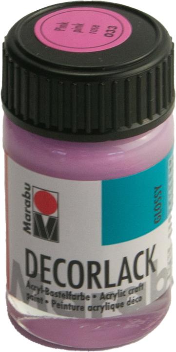 Image du produit Marabu Laque acrylique "Decorlack", rose, 15 ml, en pot (Pink, 15 ml)
