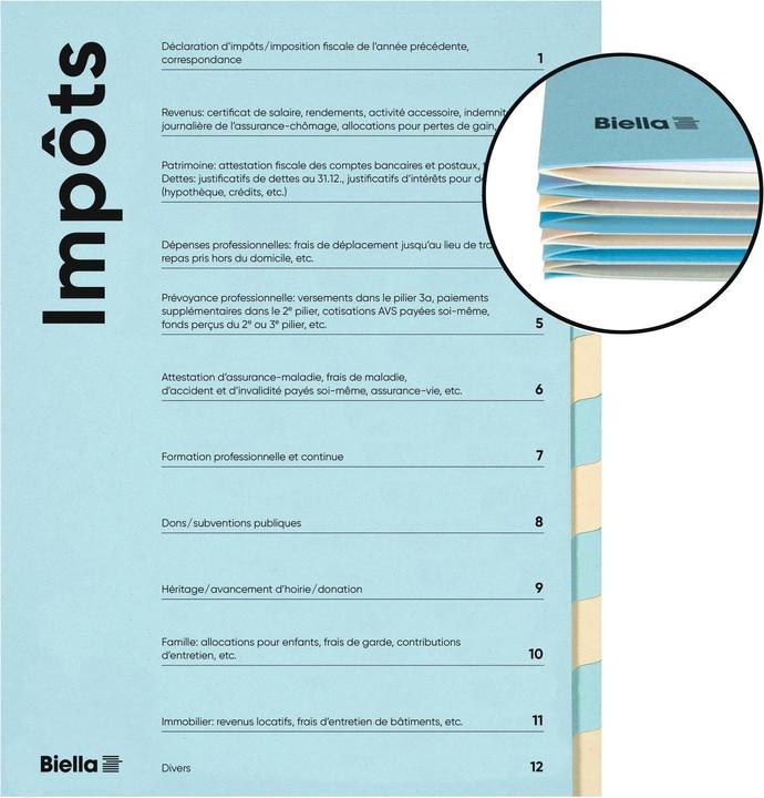 Produktbild Biella Steuermappe (A4, 1x)