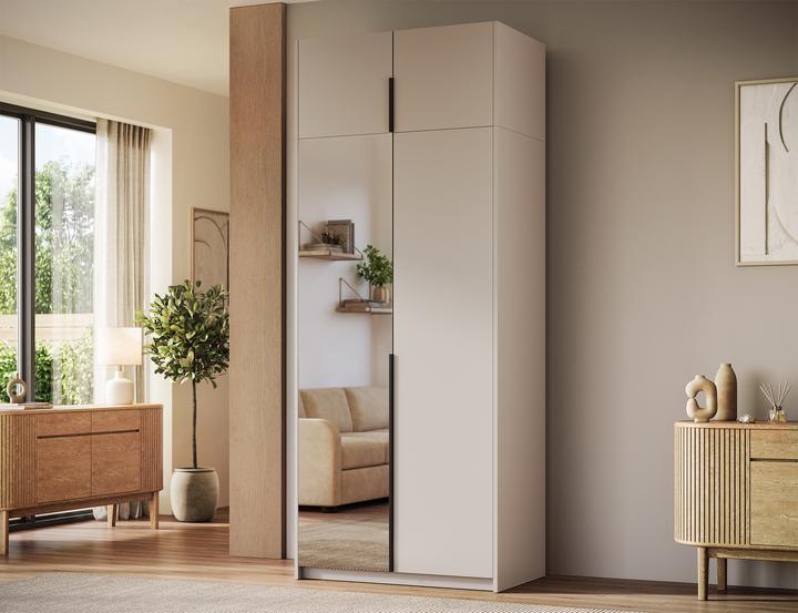 Produktbild ADRK Furniture Alera II mit Aufsatz – Drehtürenschrank (100 x 58 x 250 cm)