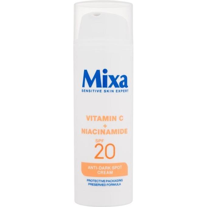 Mixa, Gesichtscreme, Vitamin C + Niacinamide Anti-Dark Spot Cream (50 ml, Tagescreme, SPF 20)