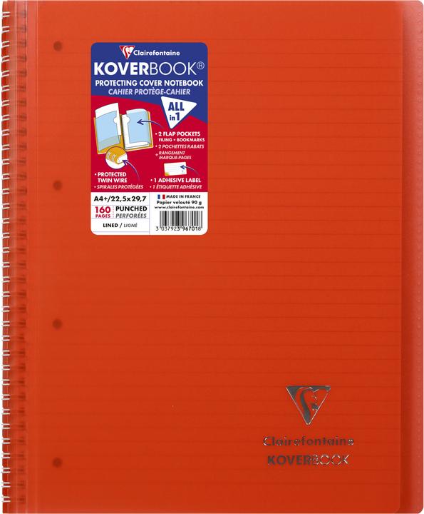 Actual product image Clairefontaine Koverbook (A4+, Lined, Hardcover)