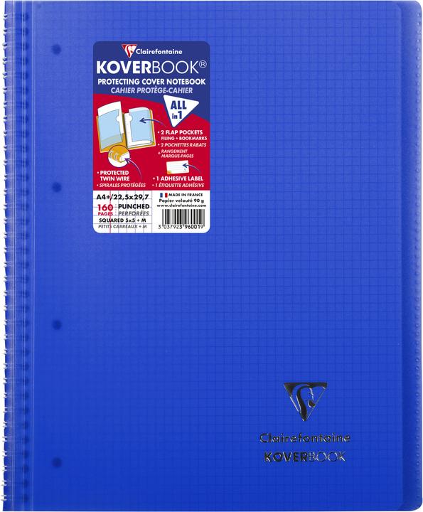 Actual product image Clairefontaine Koverbook (A4+, Checked, Hardcover)